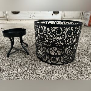 Candle holder. Metal.